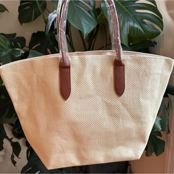 Handbags - Women Straw Shoulder Tote Bag Spring Summer Beach Handbag